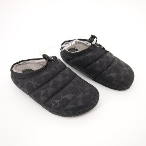NWT Coach Rachelle Slippers Black Puffer Slip On Size 6 B - Picture 6 of 12